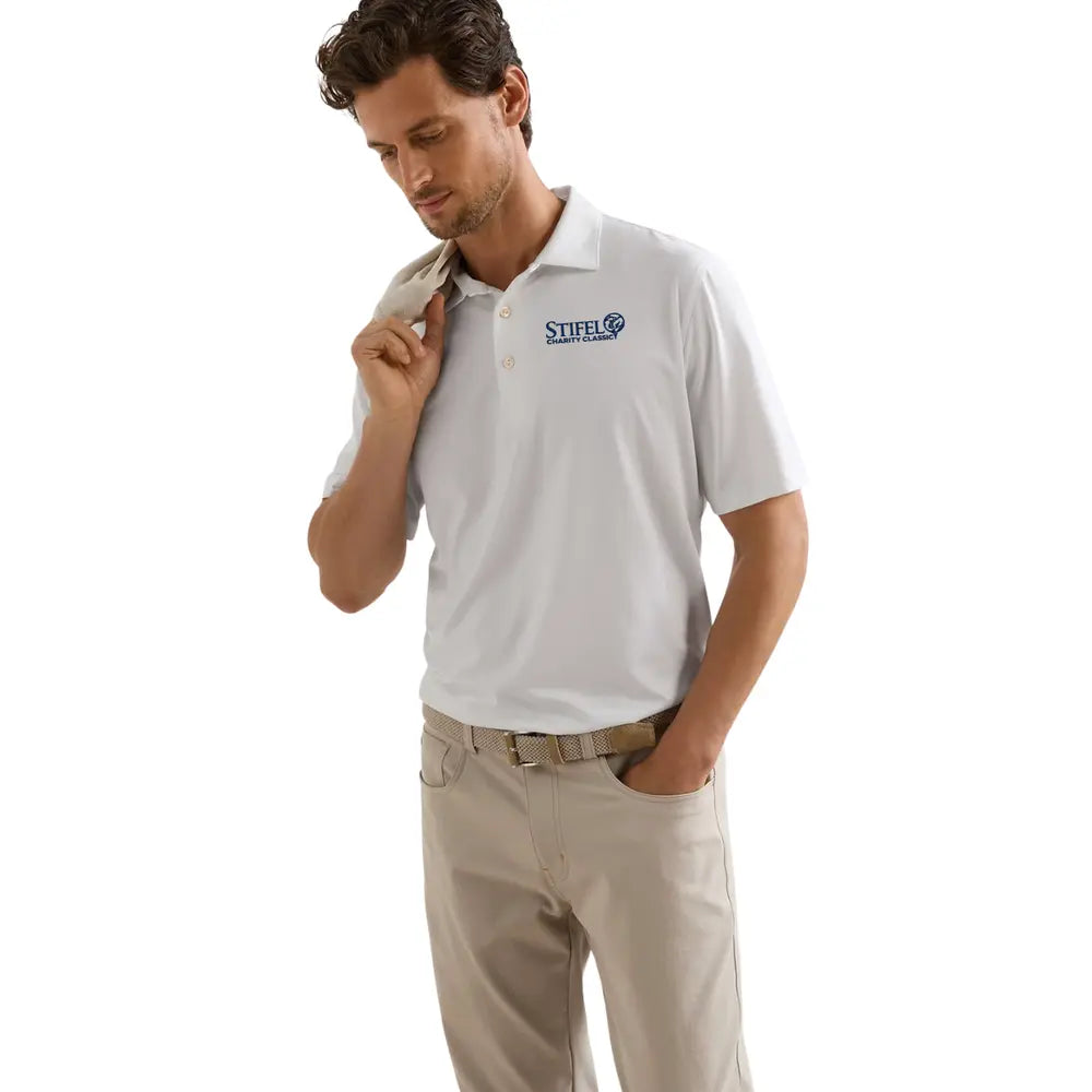 Peter Millar Men's Solid Performance Polo - Self Collar